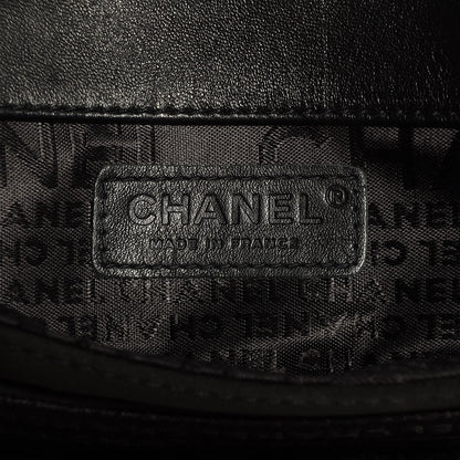 Chanel Jersey Quilted Mademoiselle Messenger Flap Bag Black 6 of 8