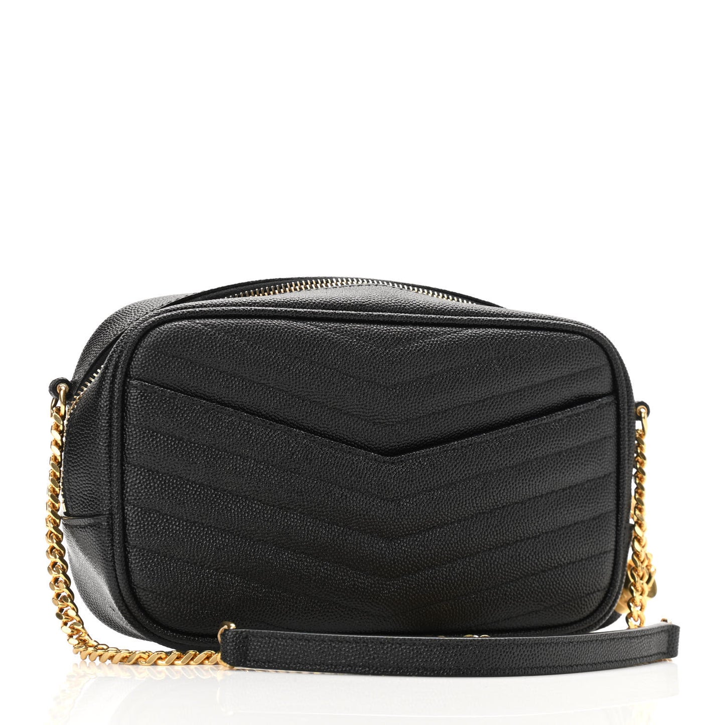 Grain De Poudre Matelasse Monogram Mini Lou Camera Bag Black