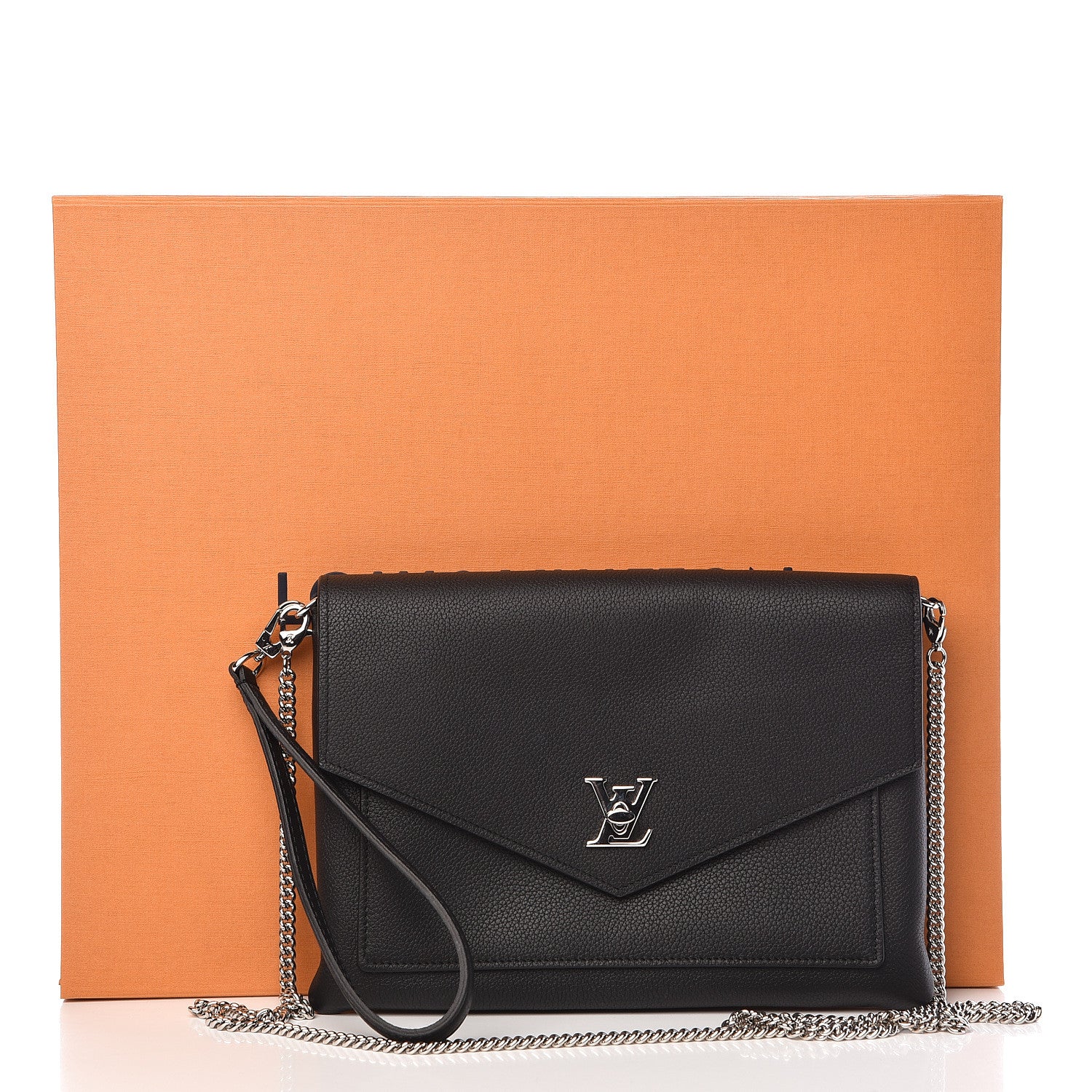 Louis Vuitton Soft Calfskin My Lockme Pochette Black 10 of 10