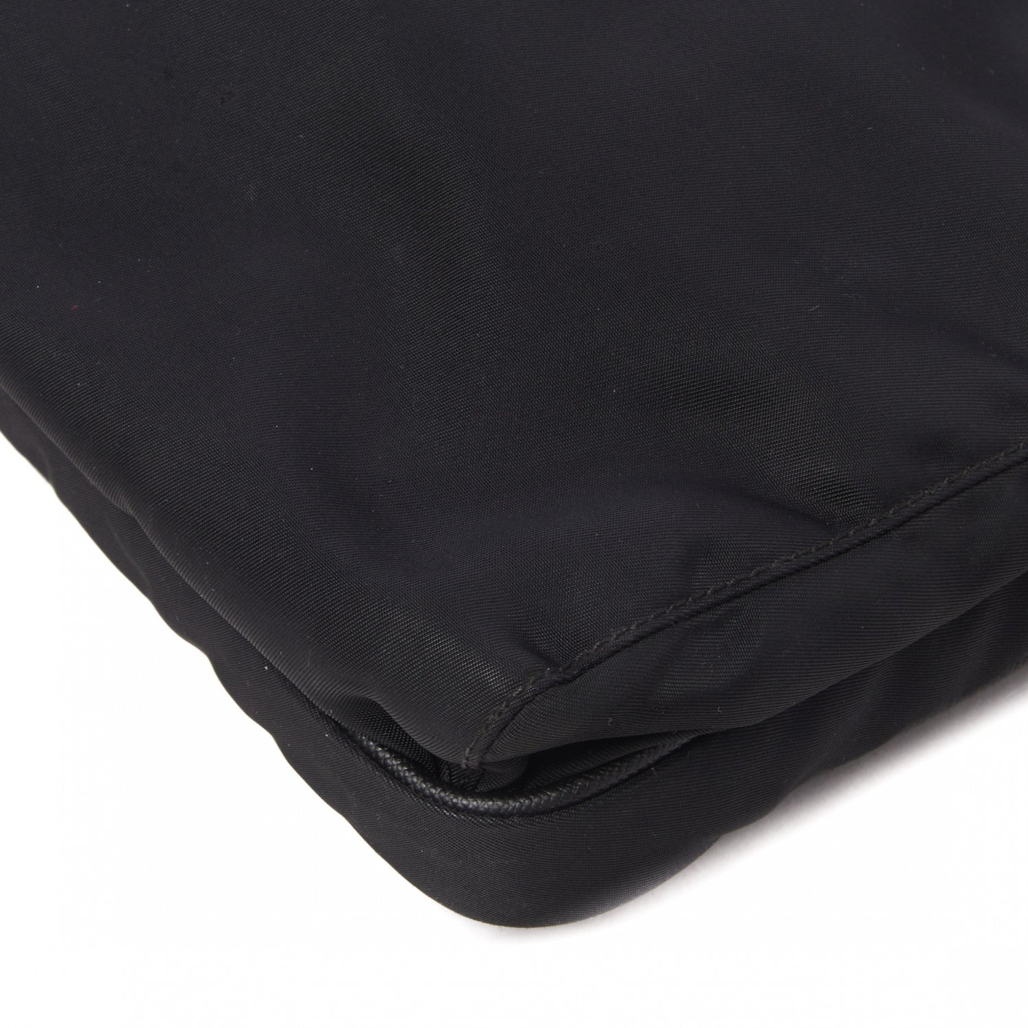 Prada Nylon Flat Messenger Bag Black 5 of 8
