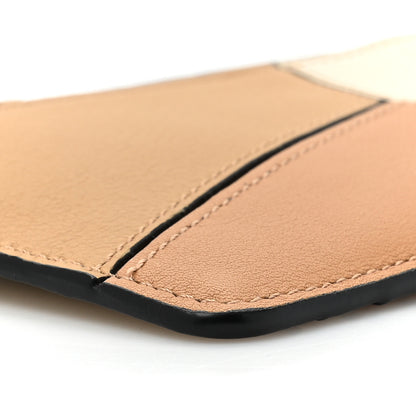 Loewe Calfskin Puzzle Colorblock Coin Card Holder Dune 10 of 11