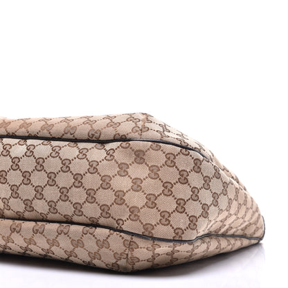 Gucci Monogram Large New Ladies Web Hobo Dark Brown 9 of 11