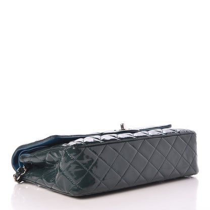 Chanel Patent Quilted Medium Double Flap Turquoise 5 of 13