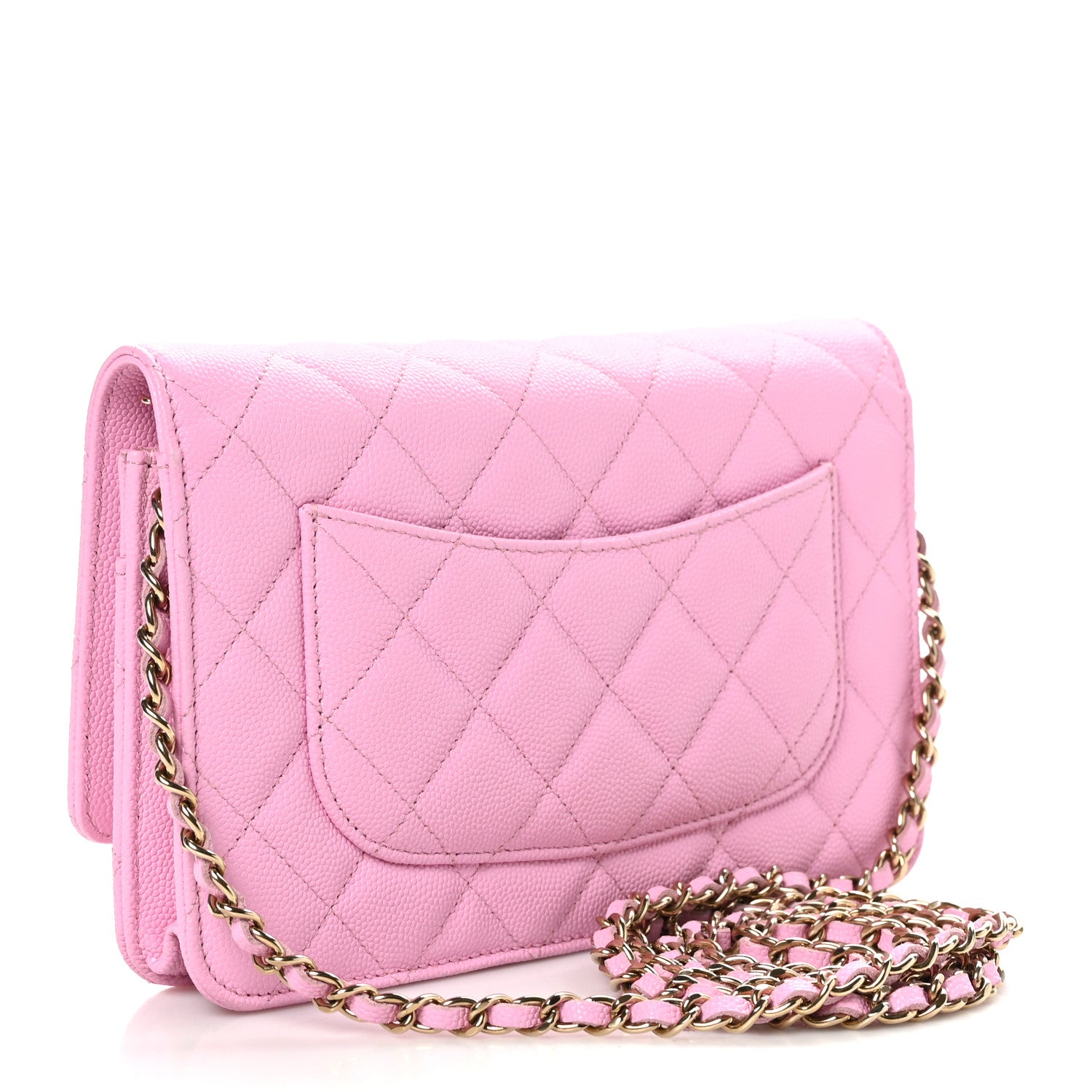 Chanel Caviar Quilted Wallet On Chain WOC Pink 3 of 13