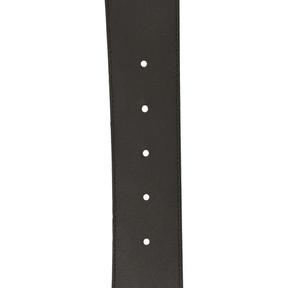 Gucci Textured Dollar Calfskin Double G 40mm Belt 95 38 Dark Cocoa 5 of 6