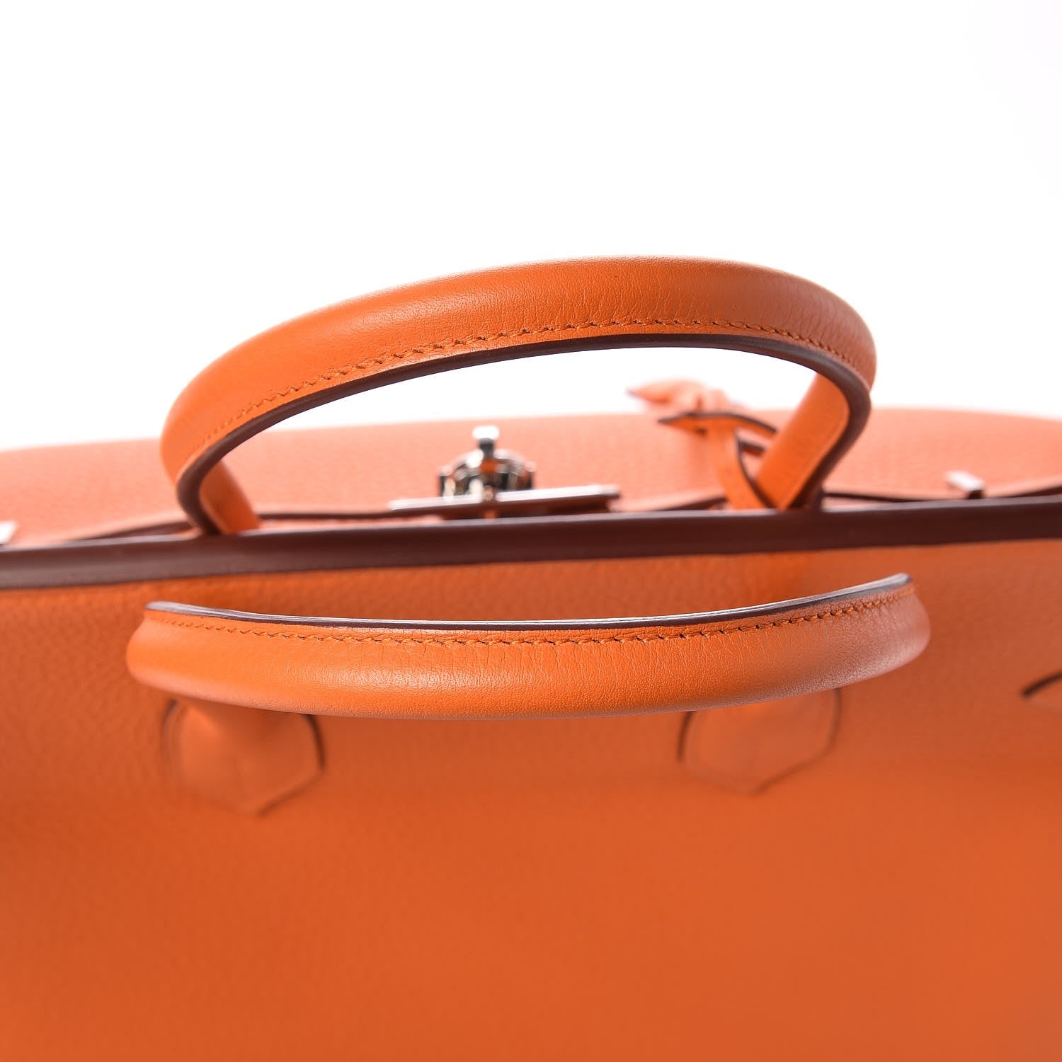 Hermes Taurillon Clemence Birkin 35 Orange 31 of 32