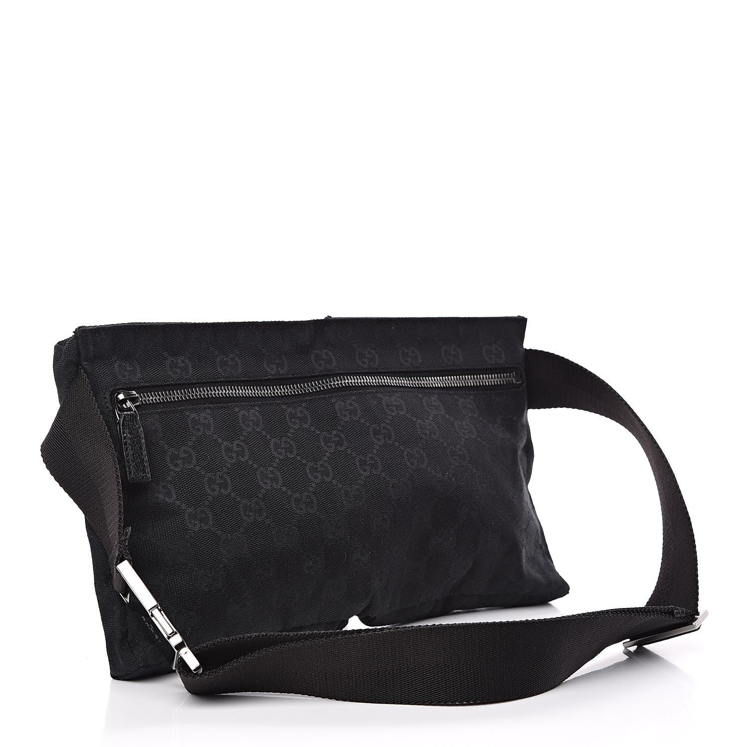 Gucci GG Monogram Double Pocket Belt Bag Black 3 of 10