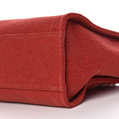 Chanel Lurex Boucle Medium Deauville Tote Red 10 of 11