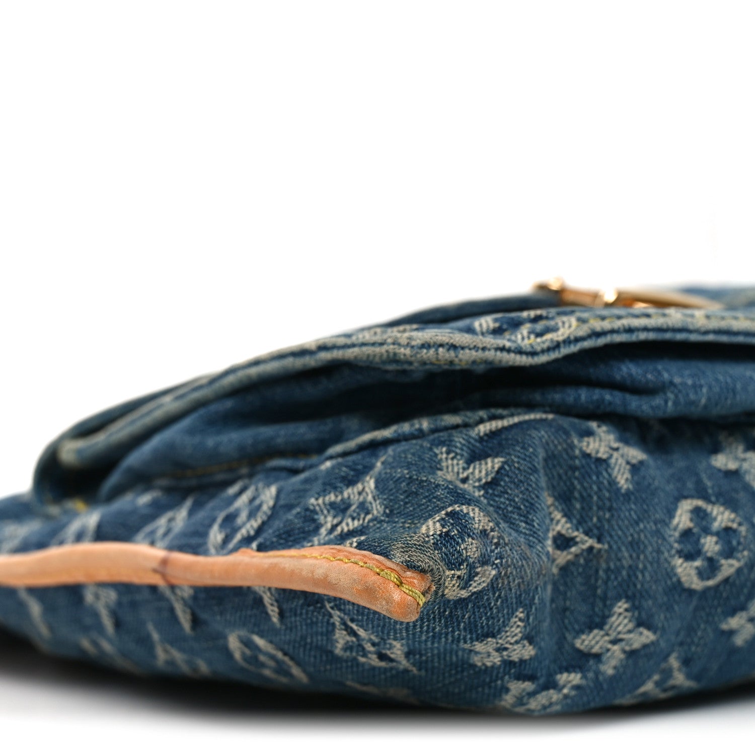 Louis Vuitton Monogram Denim Sac Plat Blue 8 of 9