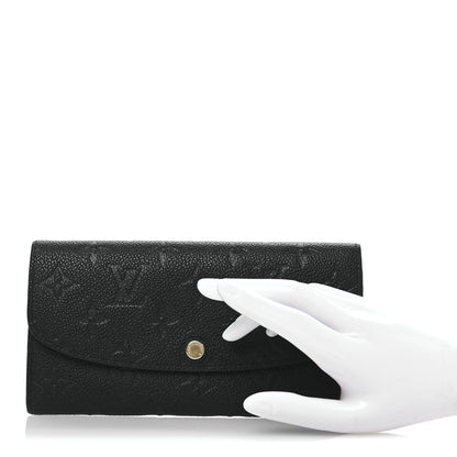 Louis Vuitton Empreinte Emilie Wallet Black Dune 2 of 9