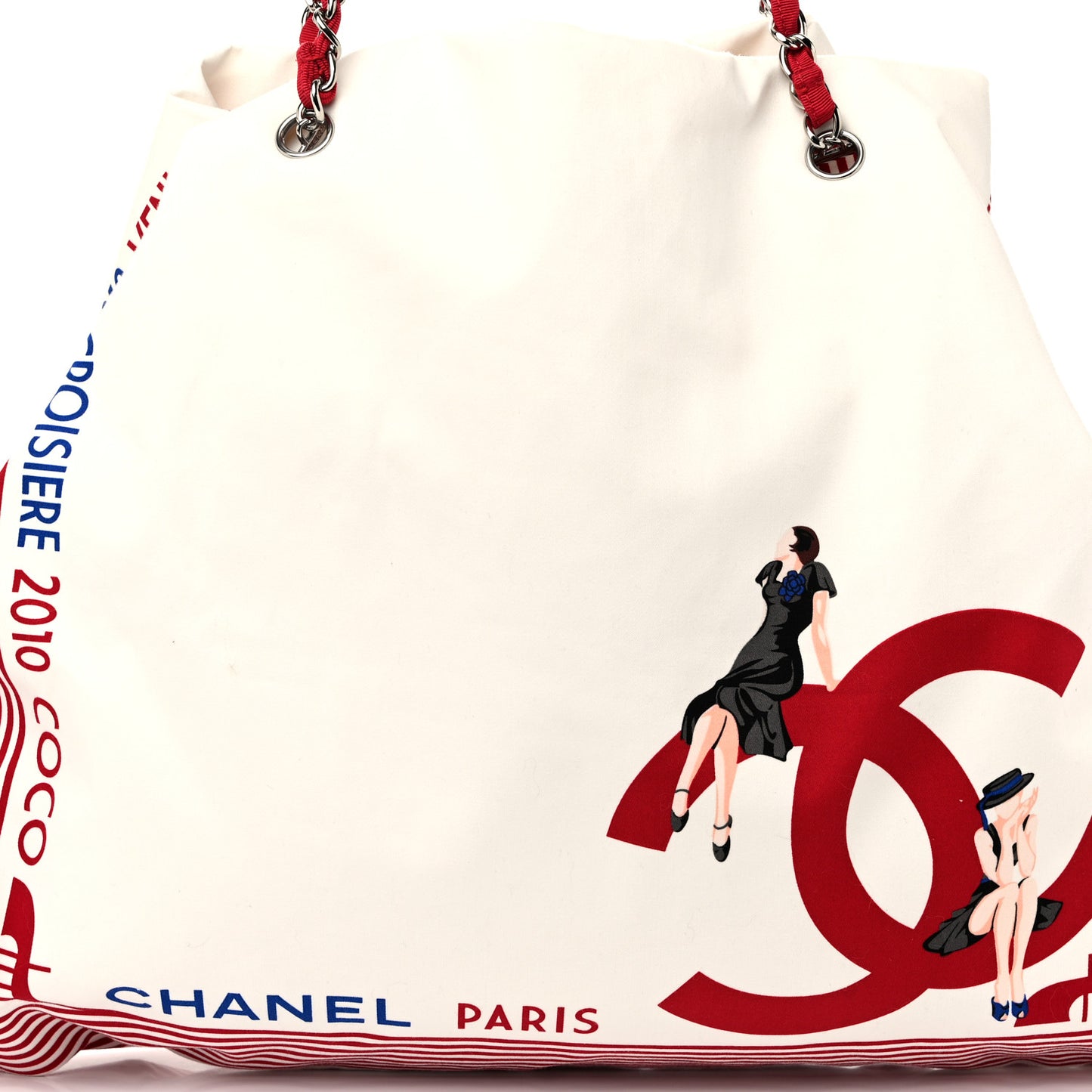 Canvas CC Paris Venice Bon Bon Tote White