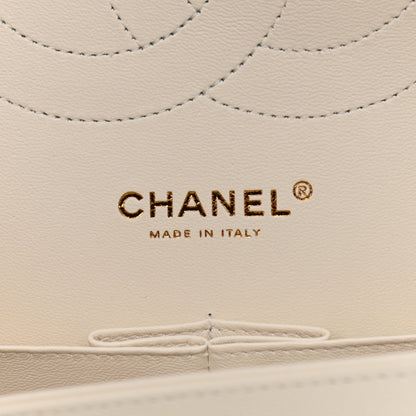 Chanel Caviar Quilted Jumbo Double Flap White 6 of 10