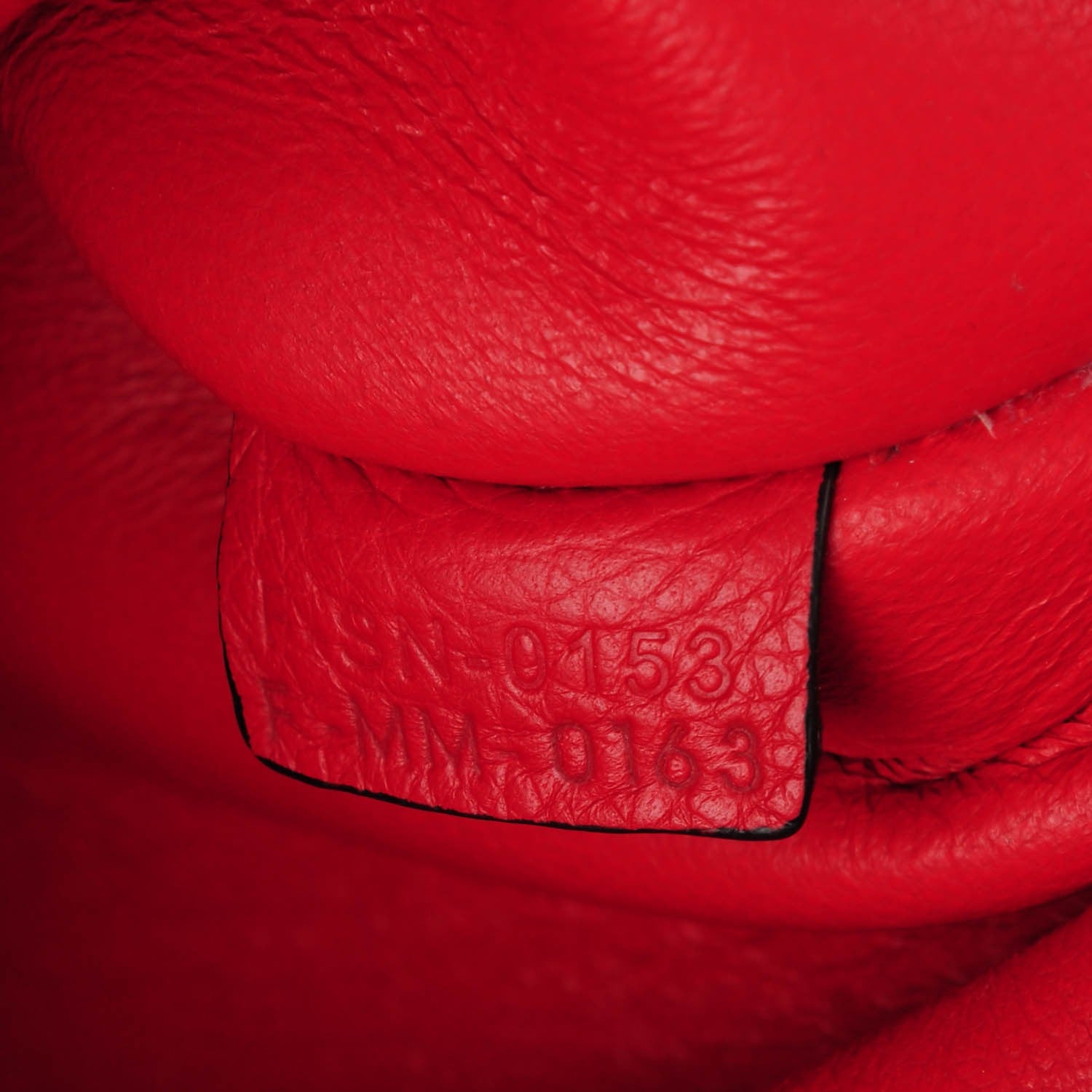 Celine Drummed Calfskin Suede Medium Trapeze Coquelicot 7 of 8