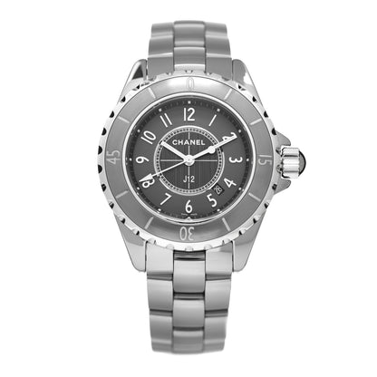 Chanel Titanium Ceramic 33mm J12 Chromatic Quartz Watch 1 of 5