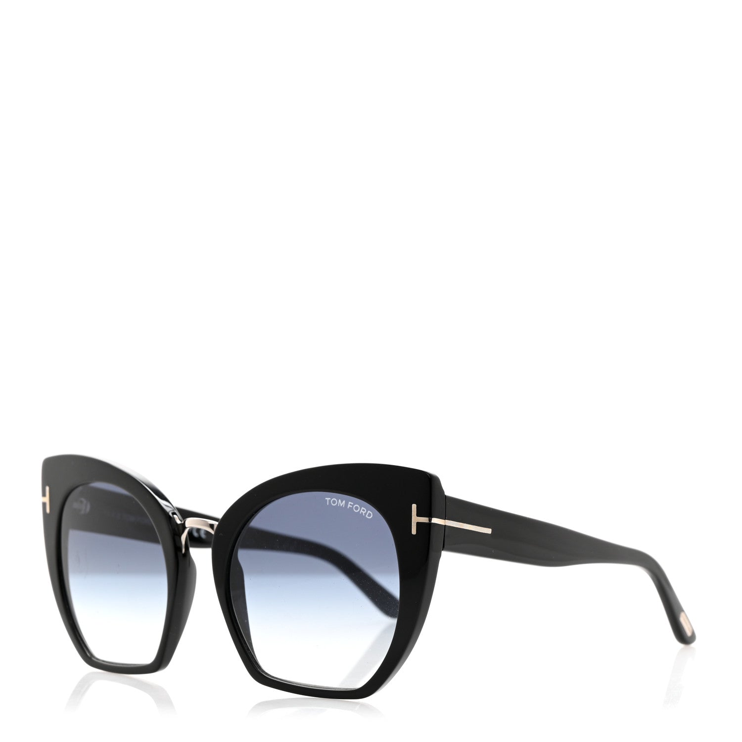 Tom Ford Samantha Cat Eye Sunglasses TF553 Black 1 of 9