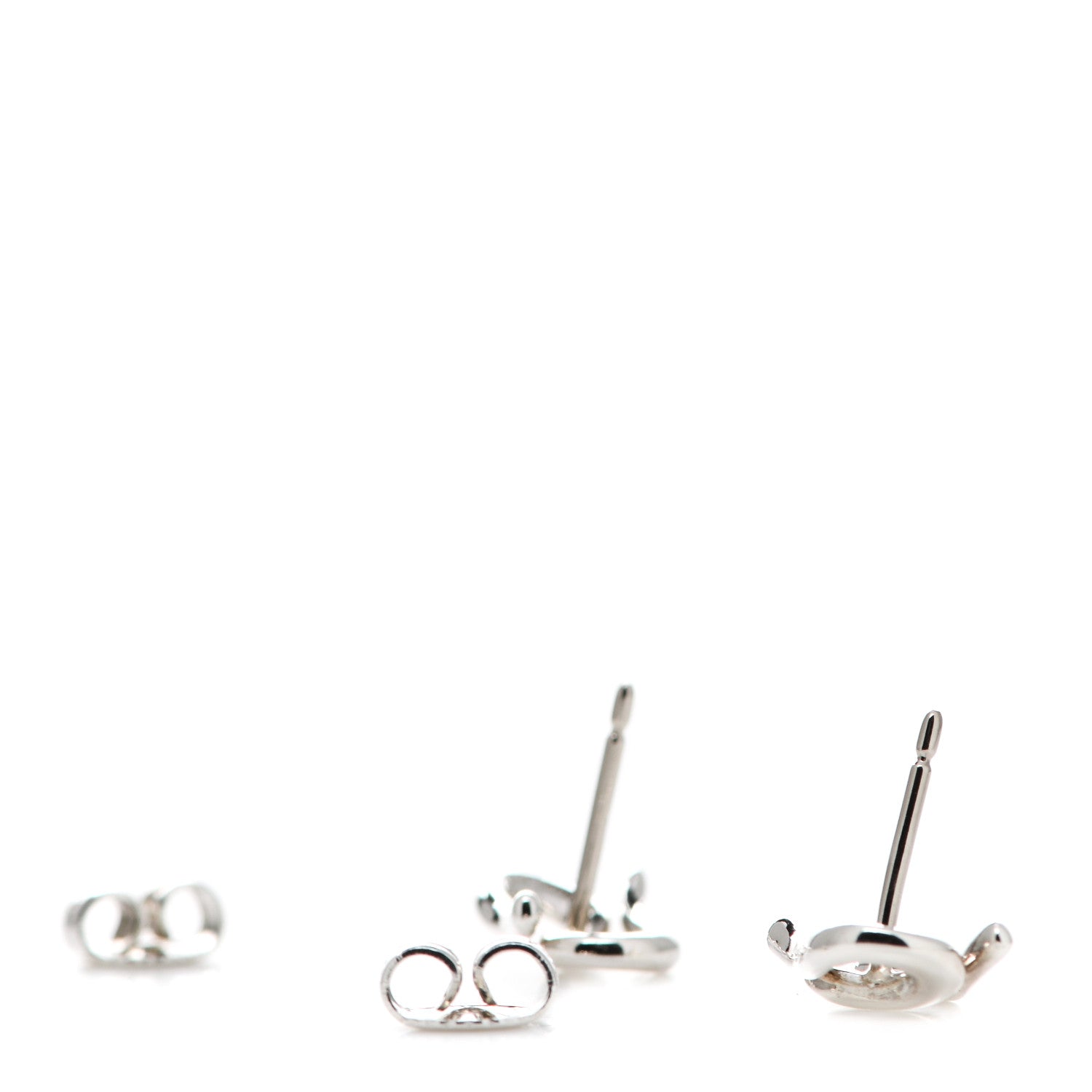 Tiffany Sterling Silver Elsa Peretti Open Wave Earrings 3 of 4