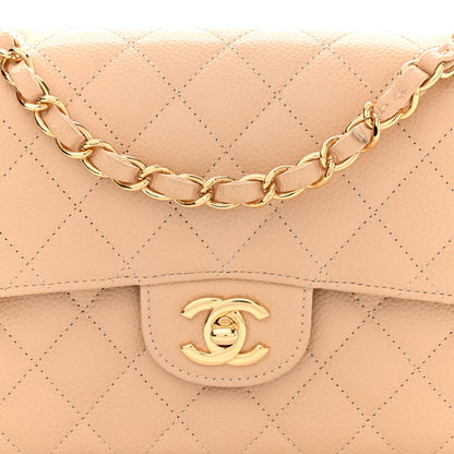 Chanel Caviar Quilted Small Double Flap Beige 8 of 11