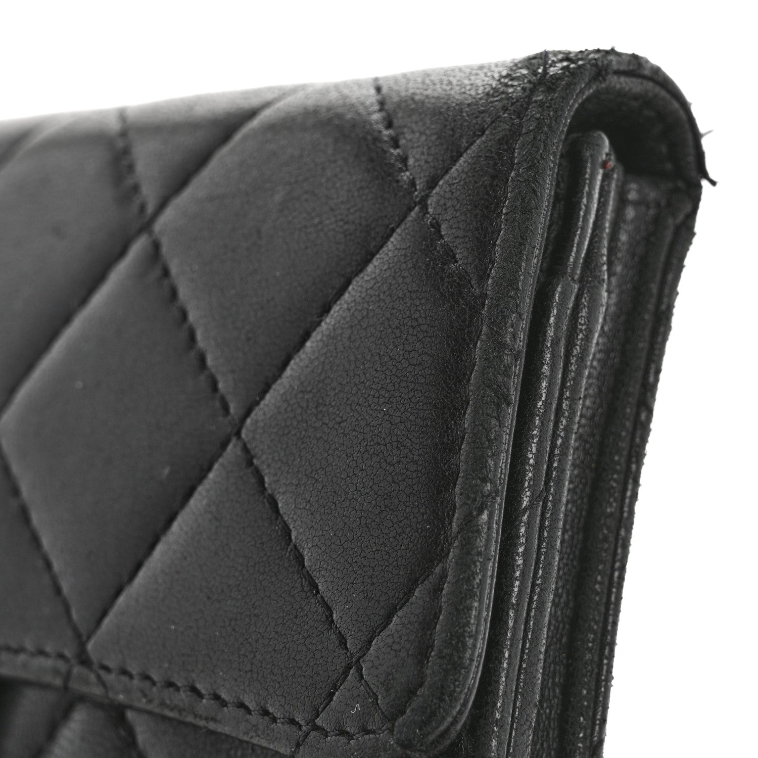 Chanel Lambskin Quilted Medium Flap Wallet Black 9 of 14