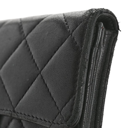 Chanel Lambskin Quilted Medium Flap Wallet Black 9 of 14