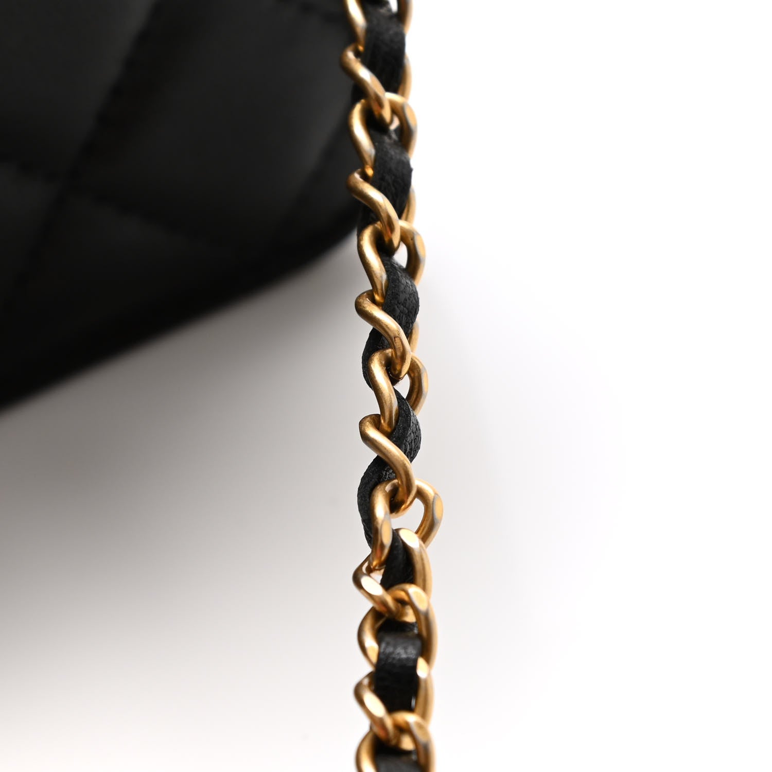 Chanel Lambskin Quilted Pearl Crush Flap With Chain Black 12 of 13