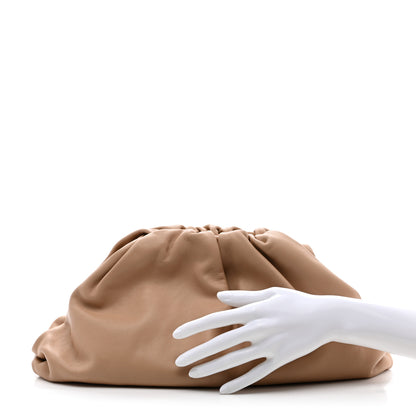 Bottega Veneta Smooth Butter Calf The Pouch Oversized Clutch Nude 2 of 7