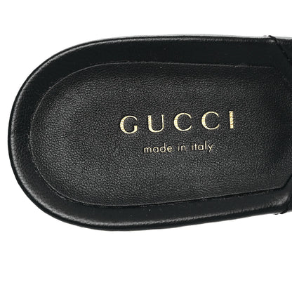 Gucci Nappa Matelasse GG Marmont 75mm Slide Sandals 36 Black 7 of 8
