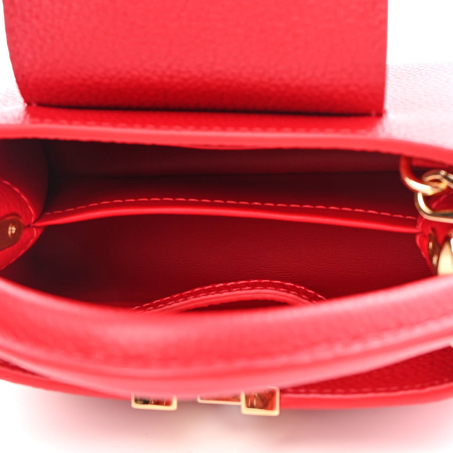 Taurillon Mini Capucines Scarlet