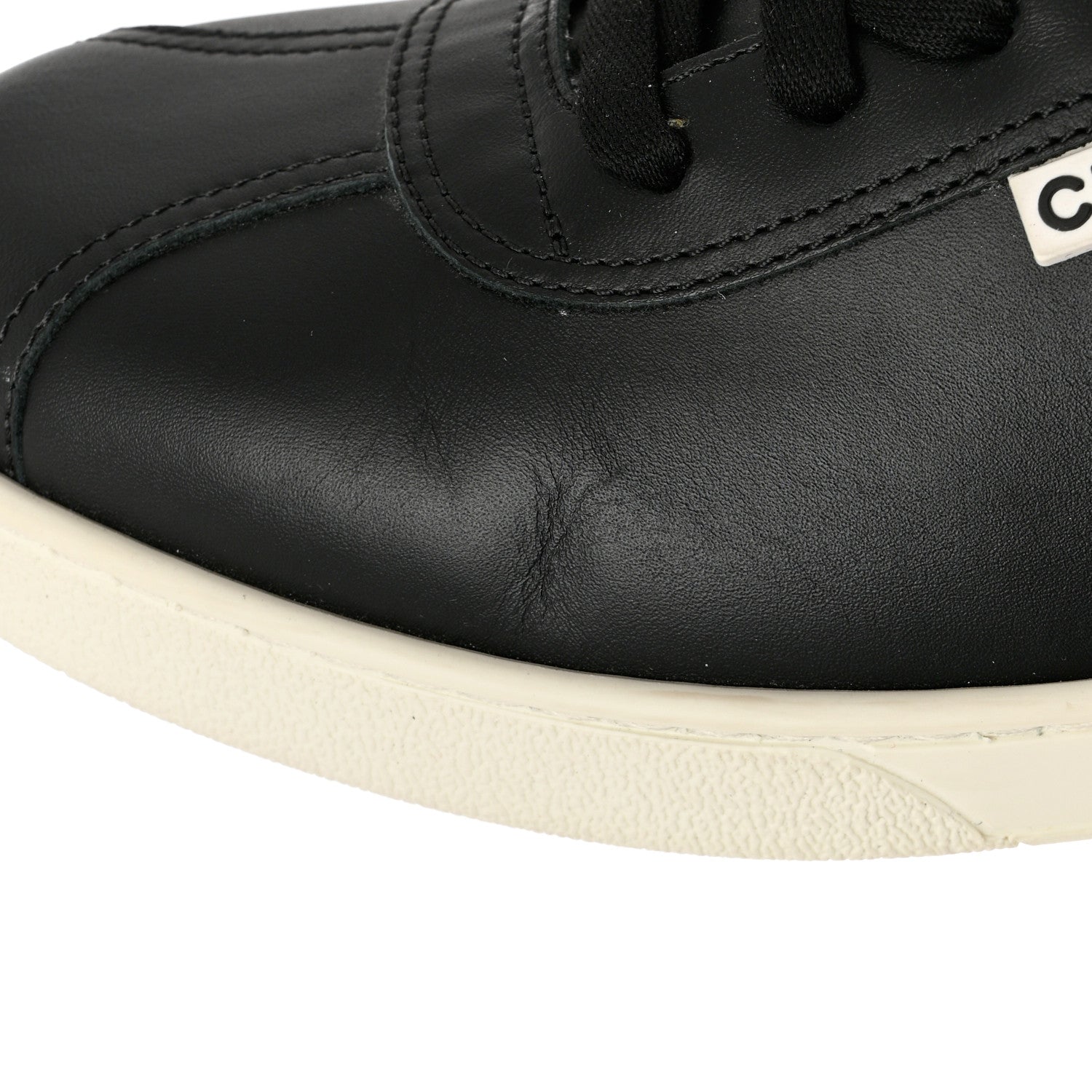 Chanel Calfskin CC Womens Sneakers 40.5 Black 12 of 12