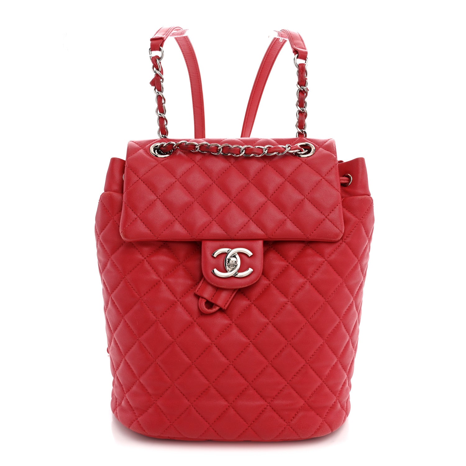 Chanel Lambskin Quilted Small Urban Spirit Backpack Red 1 of 12