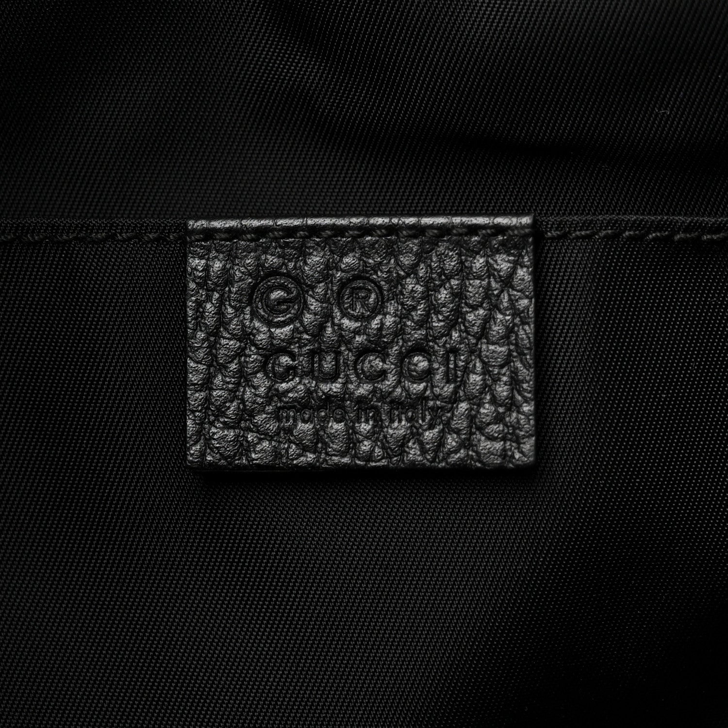 Gucci Nylon Monogram Medium Light Single Buckle Backpack Black 6 of 11