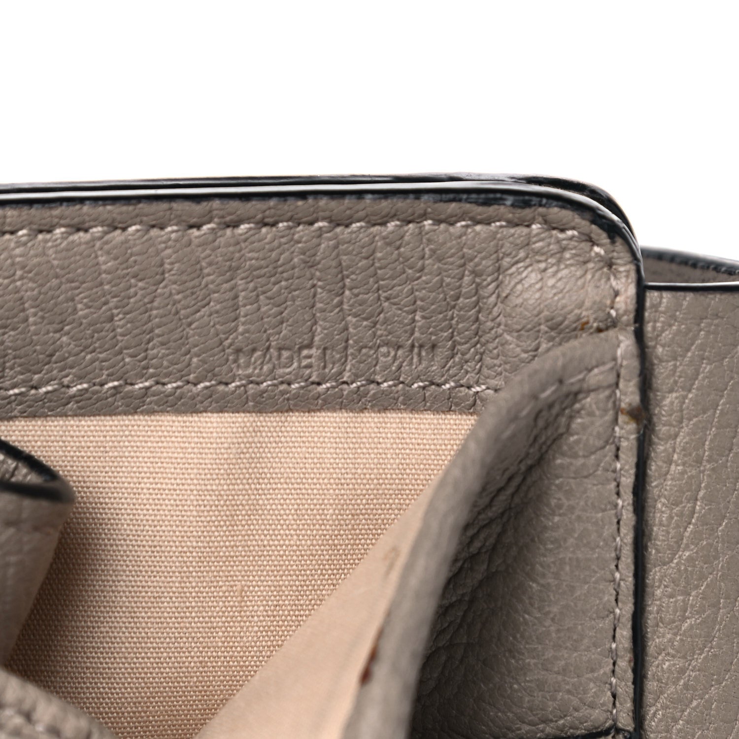 Chloe Grained Lambskin Drew Square Wallet Motty Grey 9 of 18