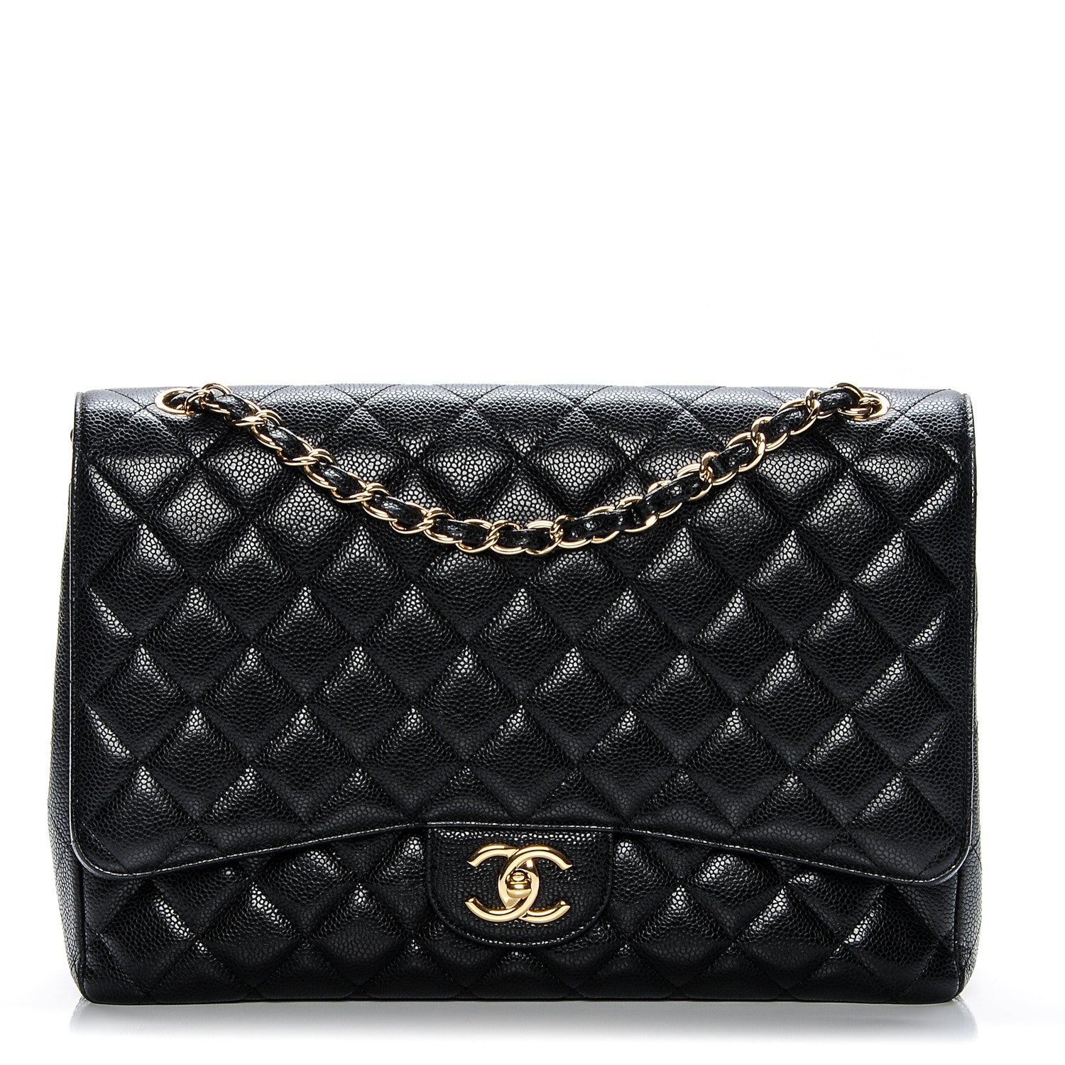 Chanel Caviar Quilted Maxi Double Flap Black 1 of 7