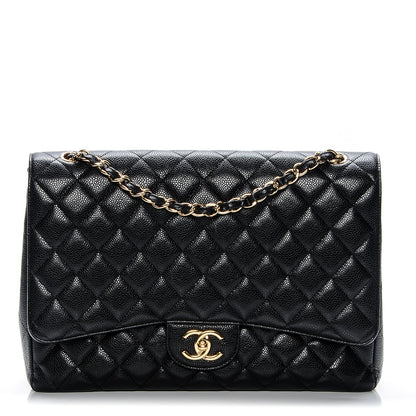 Chanel Caviar Quilted Maxi Double Flap Black 1 of 7