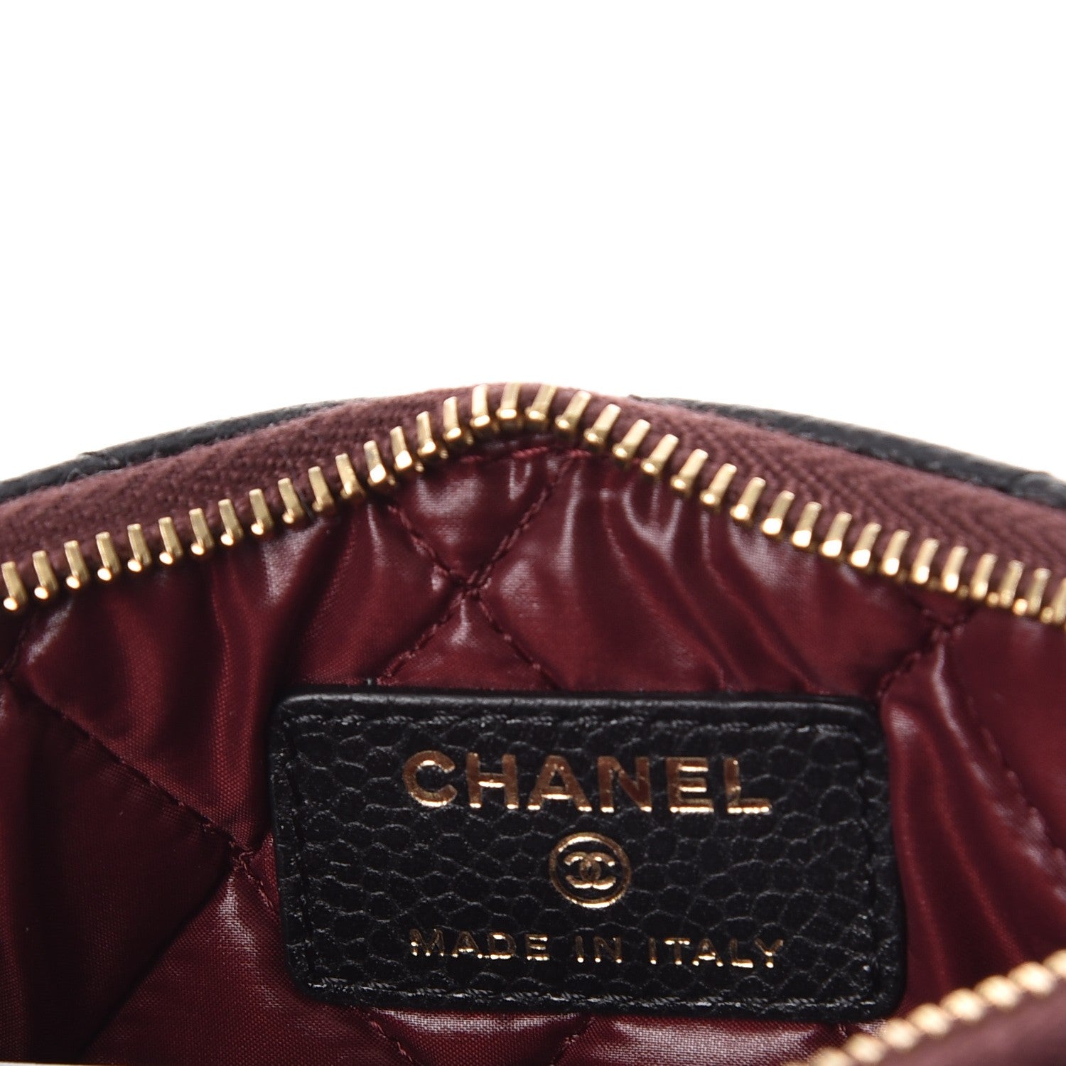 Chanel Caviar Quilted Small Cosmetic Case Black 6 of 8