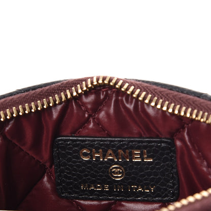 Chanel Caviar Quilted Small Cosmetic Case Black 6 of 8