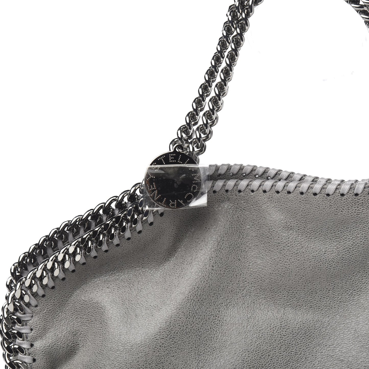 Shaggy Deer Falabella Fold Over Tote Grey