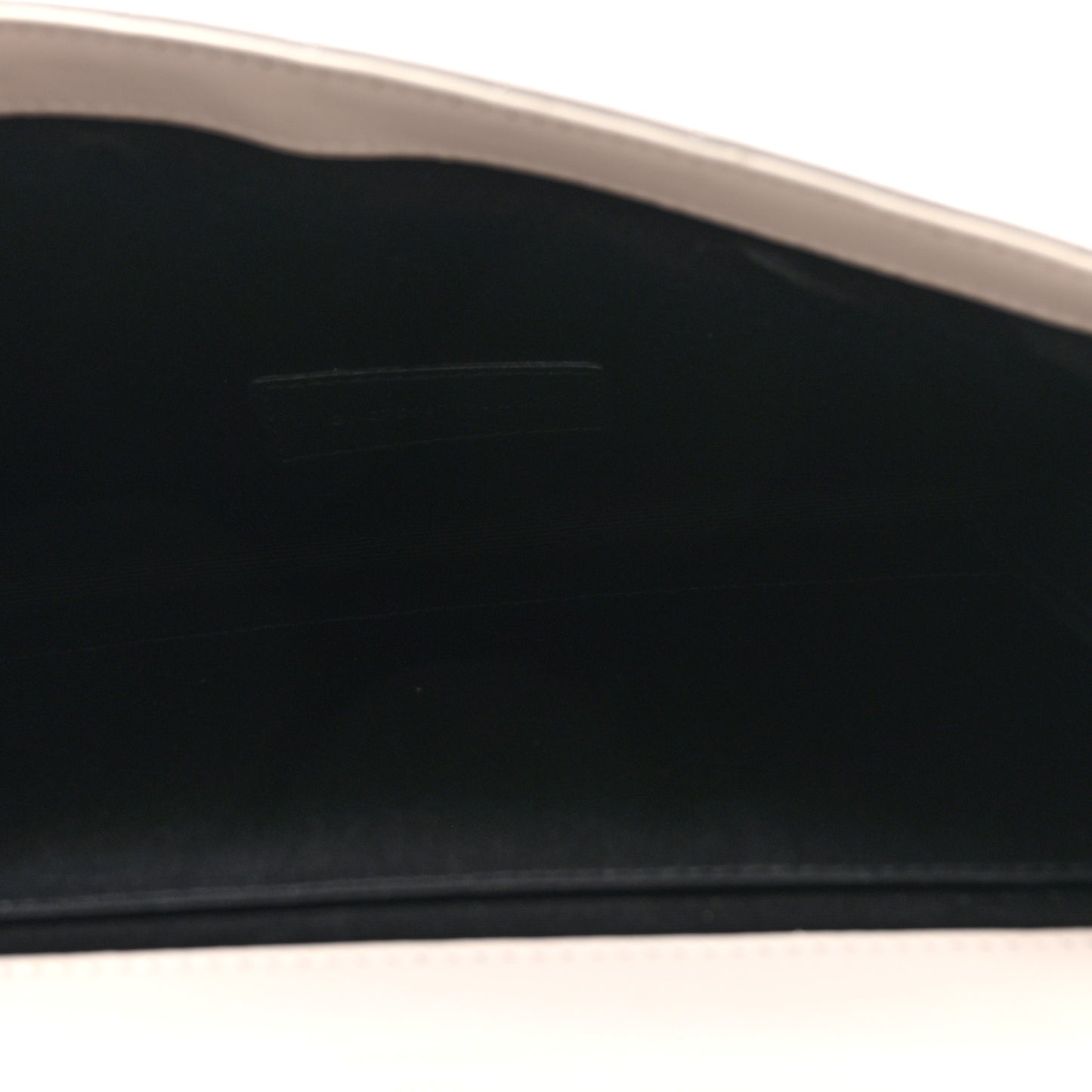 Lambskin Carre Quilted Cassandre Pouch Clutch Crema Soft