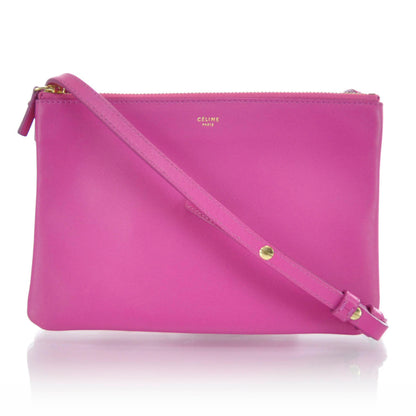 Celine Leather Trio Crossbody Bag Hibiscus 1 of 11