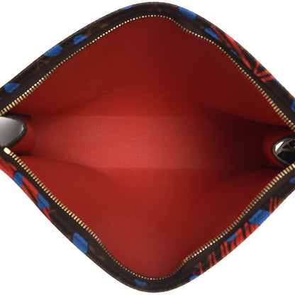 Louis Vuitton Monogram Jungle Dots Toiletry Pouch 26 Coquelicot Denim 5 of 8