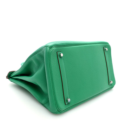 Hermes Taurillon Clemence Birkin 35 Menthe 4 of 10