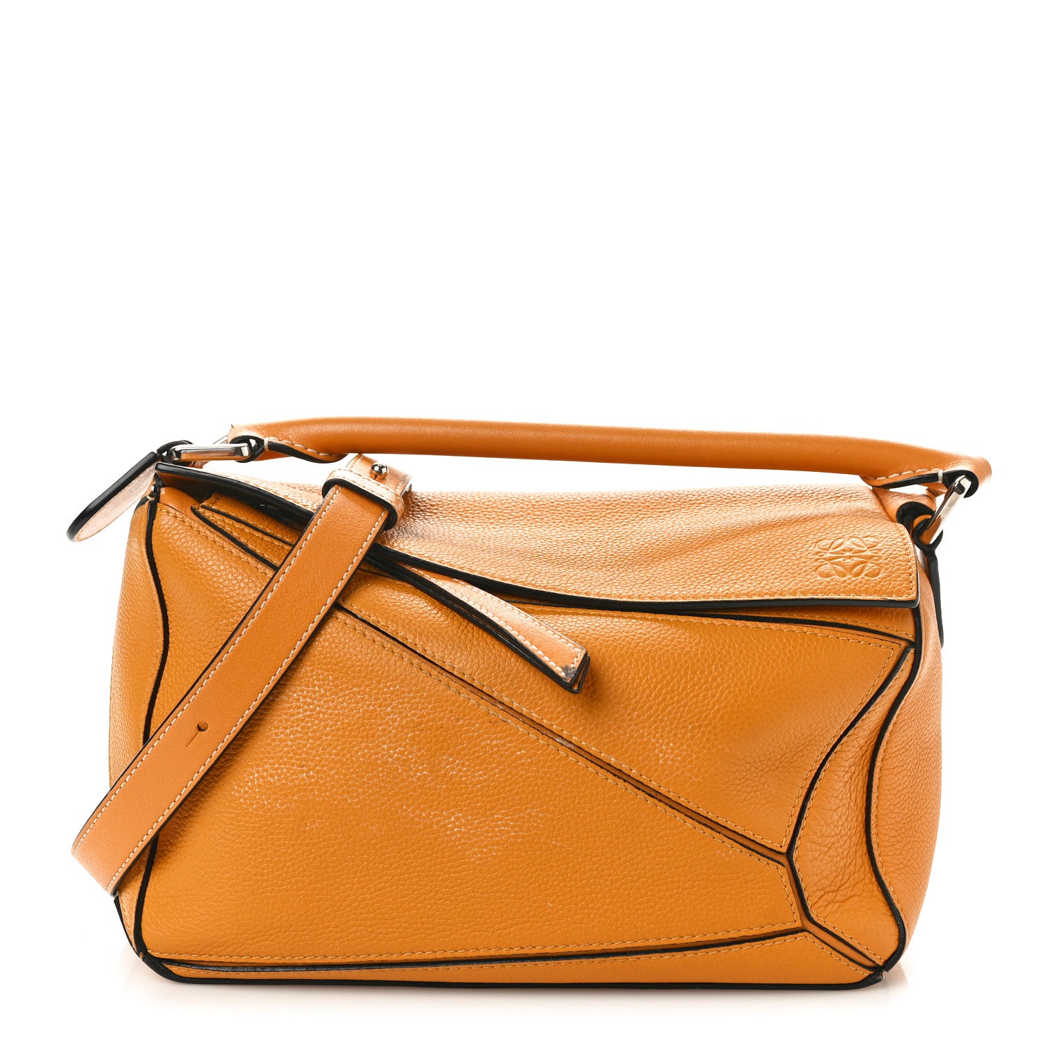 Loewe Grained Calfskin Small Puzzle Bag Sunflower 1 of 11