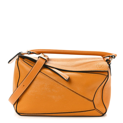 Loewe Grained Calfskin Small Puzzle Bag Sunflower 1 of 11