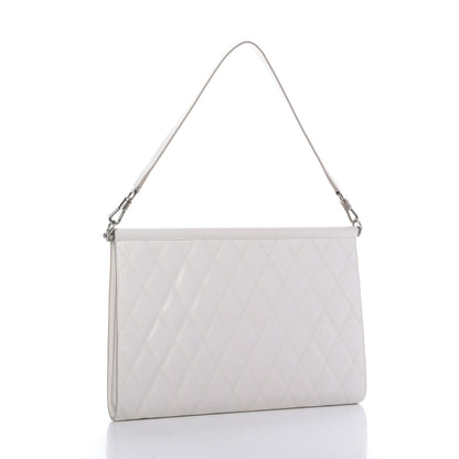 Givenchy Goatskin Quilted Large Gem Bag White 3 of 8