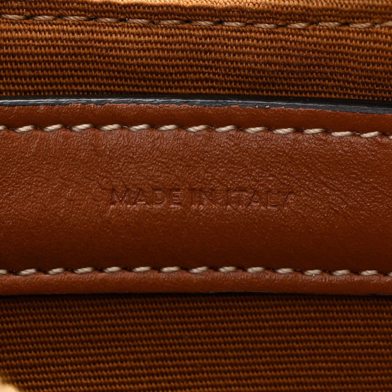 Celine Triomphe Canvas Calfskin Ava Shoulder Bag Tan 7 of 10