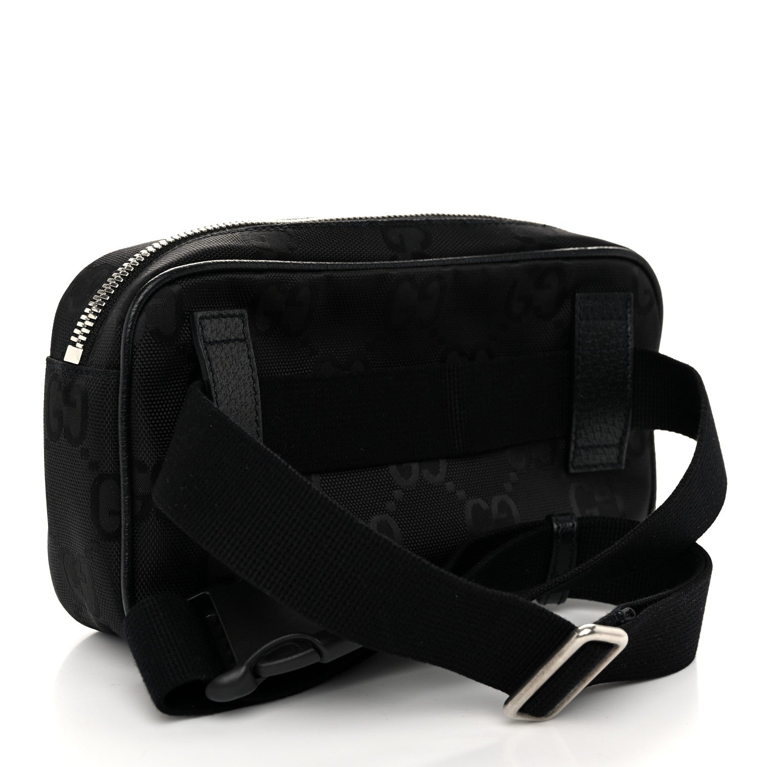 Gucci Econyl Nylon Monogram Off The Grid Belt Bag Black 3 of 11