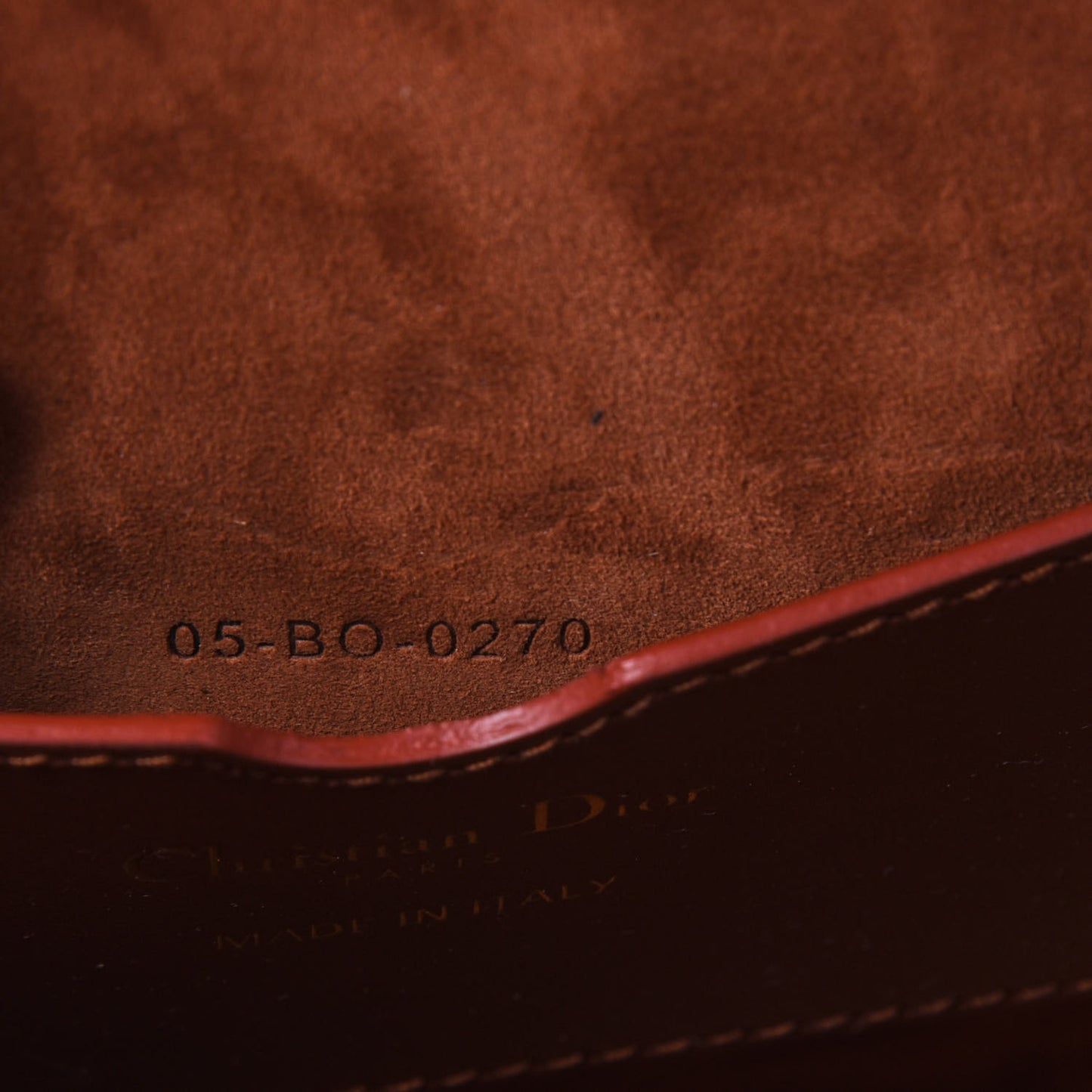 Box Calfskin Medium Bobby Flap Dark Tan