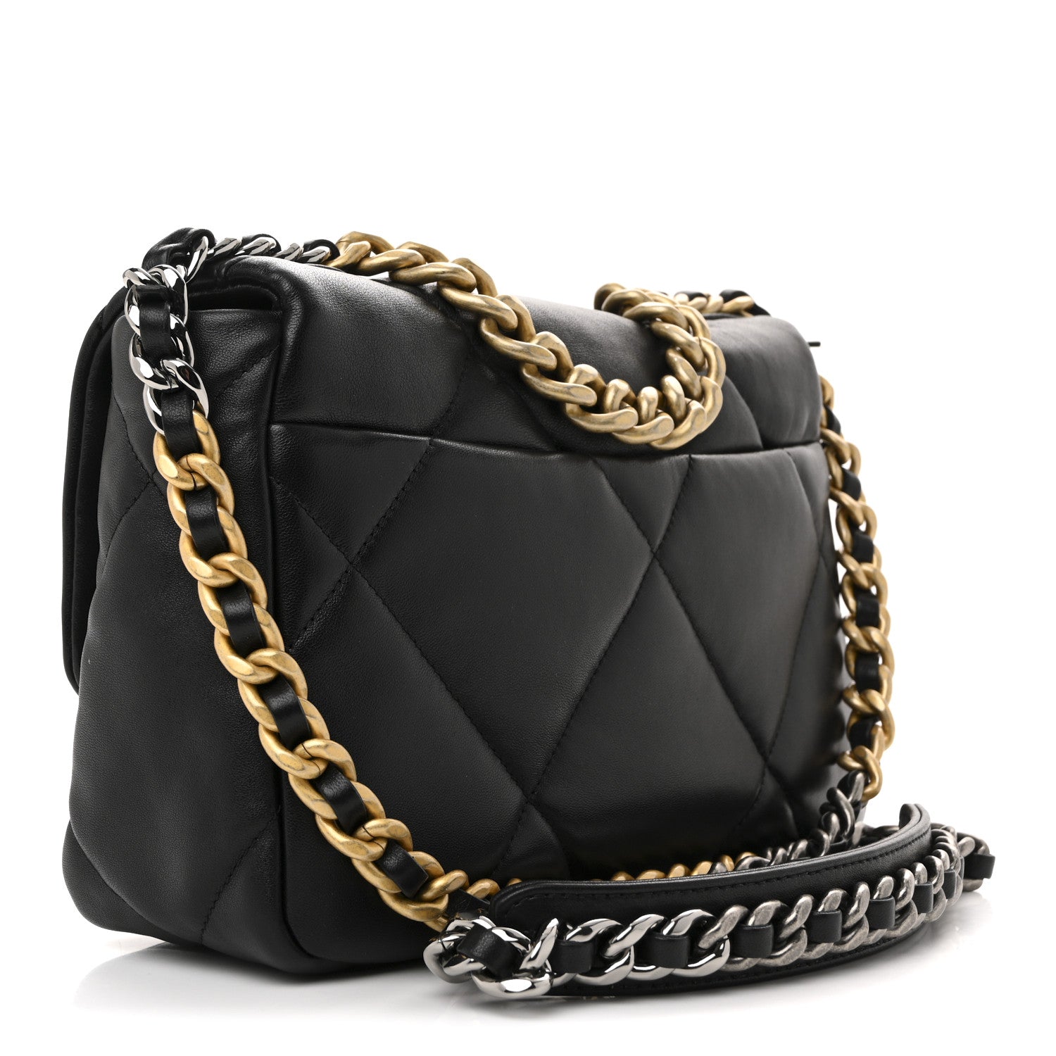 Chanel Lambskin Quilted Medium Chanel 19 Flap Black 3 of 11
