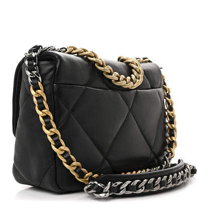Chanel Lambskin Quilted Medium Chanel 19 Flap Black 3 of 11