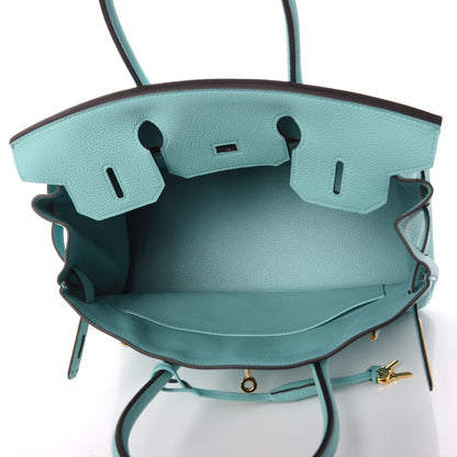Hermes Togo Birkin 30 Bleu Atoll 7 of 33