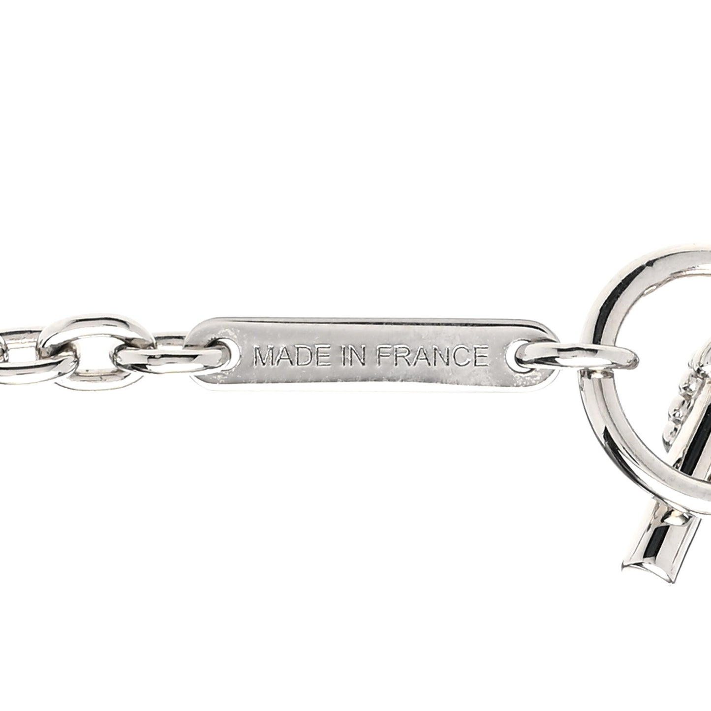 Lacquered Palladium Cavalier Necklace Black